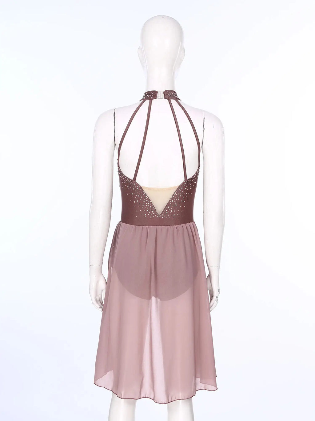 Lyrical Dance Dress | Rhinestones & Draping