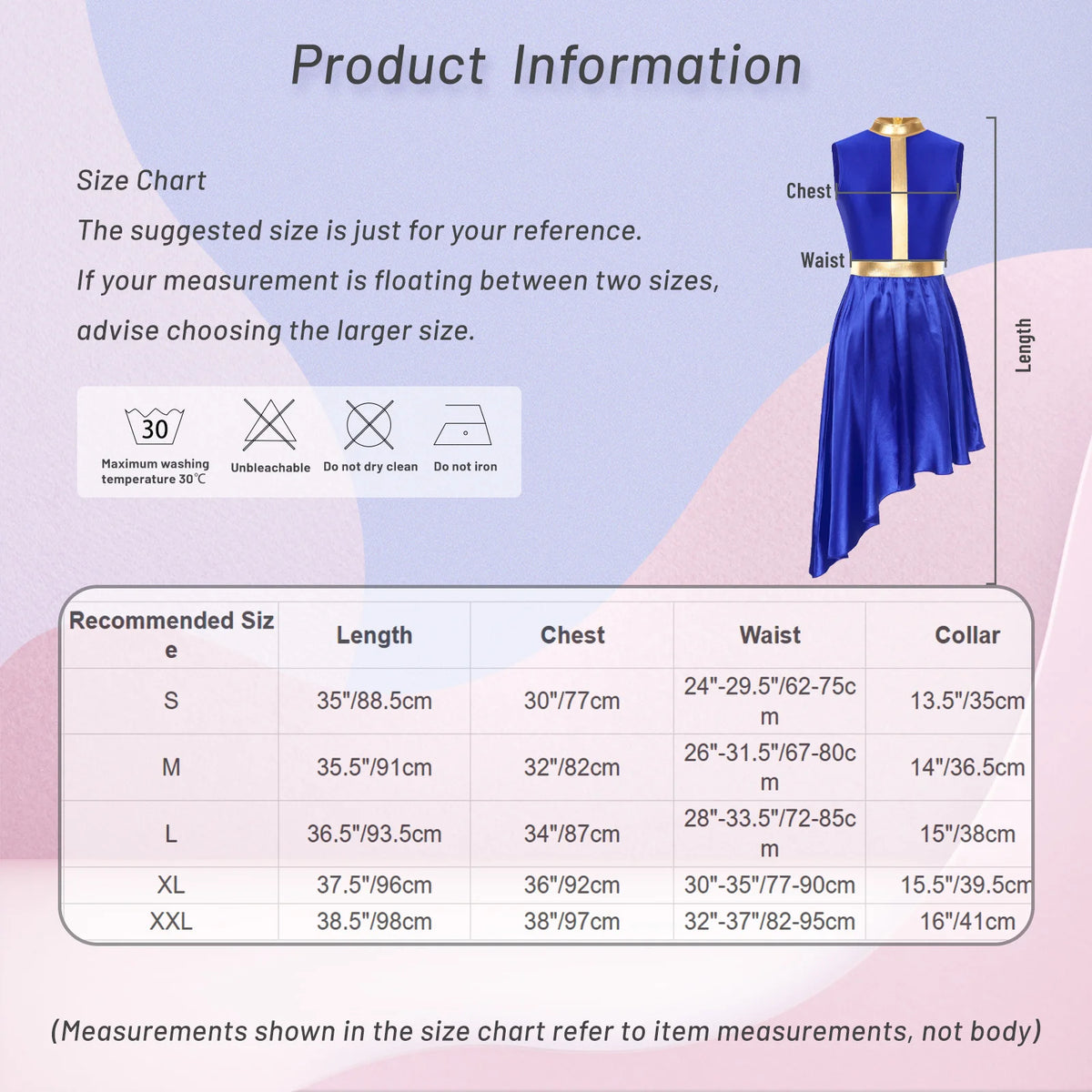 Halo Metallic Waist Lyrical Dance Dress