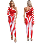 Candy Cane Jumpsuit | Christmas Stripes