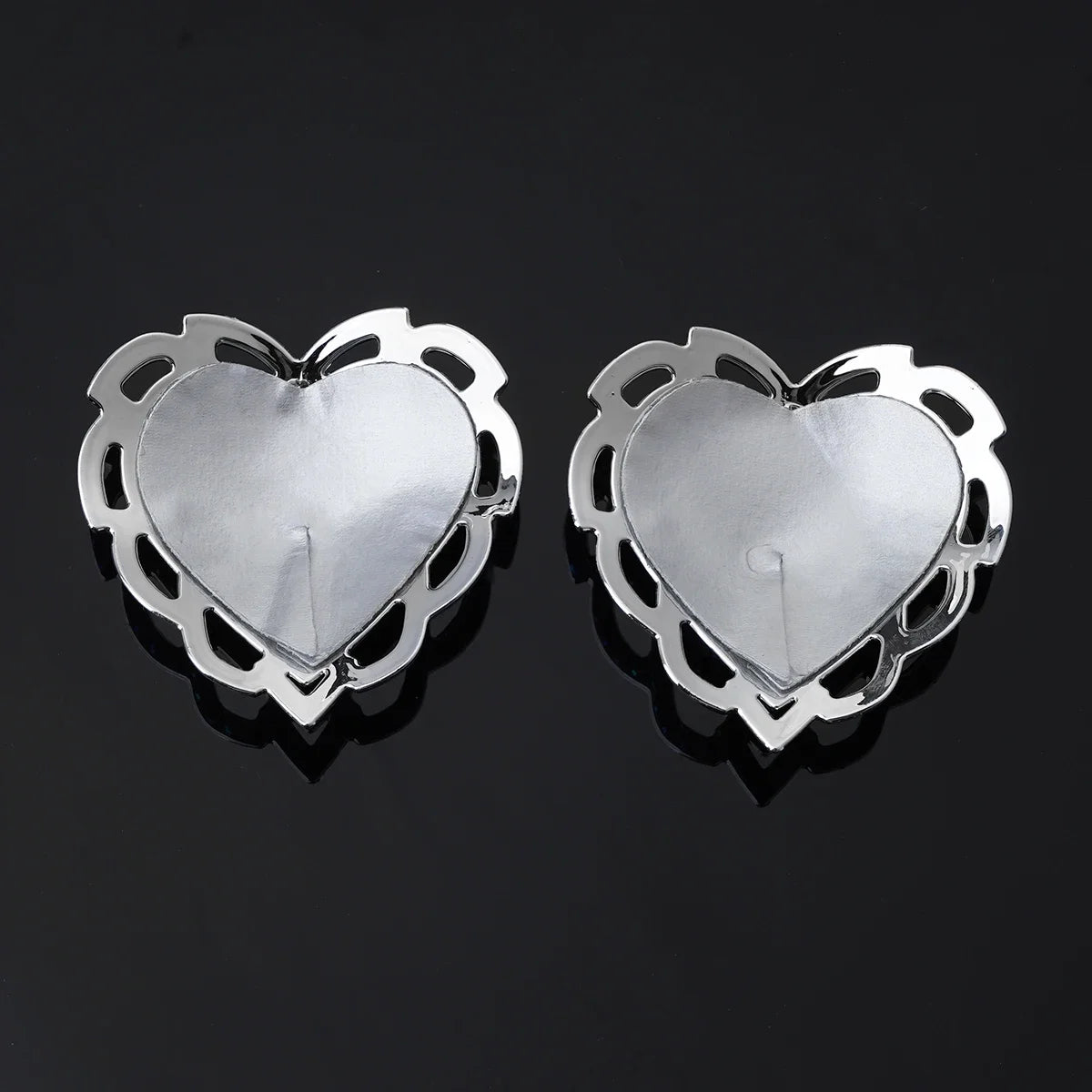 Rhinestone Heart Nipple Pasties | Reusable | 6 Colors