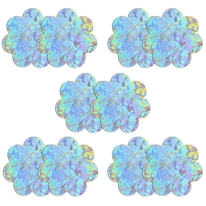 Holographic Glitter Nipple Pasties | 5 Pairs | Multi-Shape