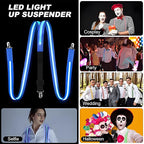 LED Light-Up Suspenders & Neon Bow Ties | Glow Party Accessories | 14 Styles