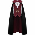 Men's Vampire Costume | Gothic Vest Shirt & Cape