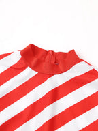 Candy Cane Bodysuit | Red & White