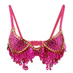 Sequin Beaded Coin Fringe Bra Top | Belly Dance & Festival | 9 Colours