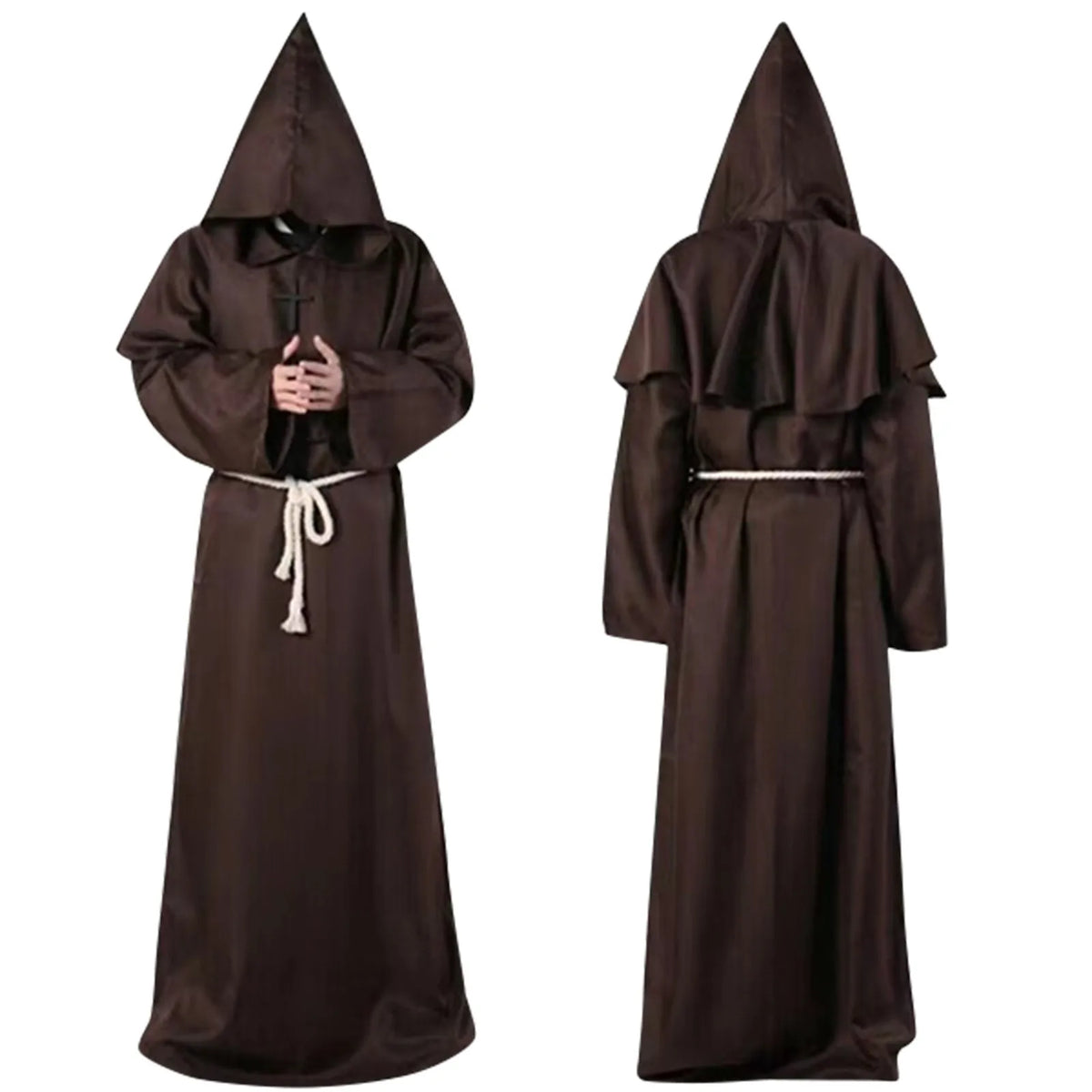 Hooded Monk Robe | Medieval Stagewear