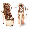 17cm Platform Ankle Boots - Trendy Fashion Dance Boots
