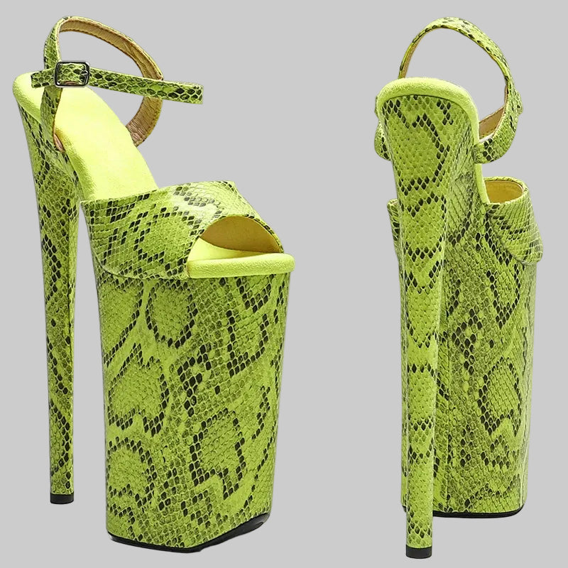 Suede 10-Inch Platform Pole Dance Heels