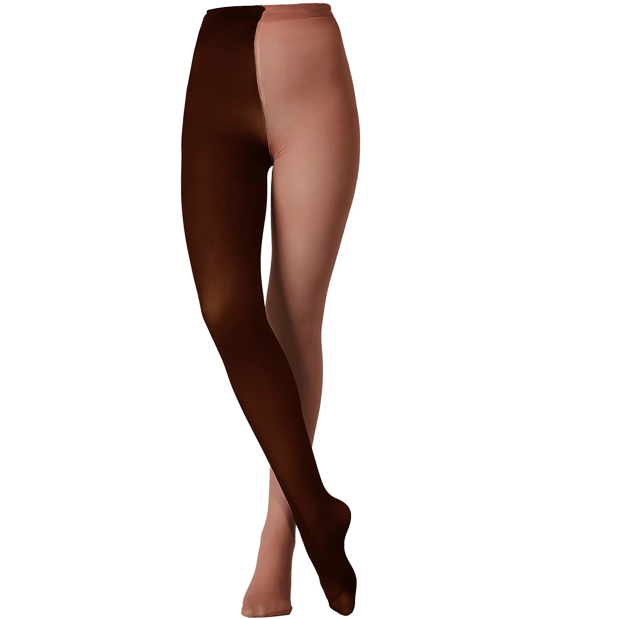 Two-Tone Colorblock Tights | Dopamine Colors | 27 Combos