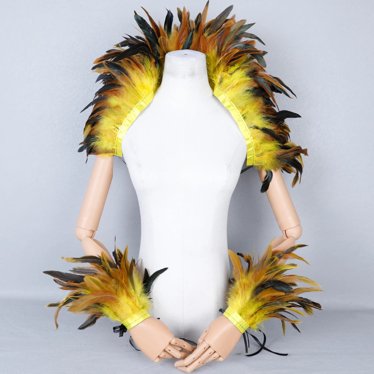 Feather Shoulder Wrap & Epaulettes | Showgirl, Drag & Festival | 28 Colours