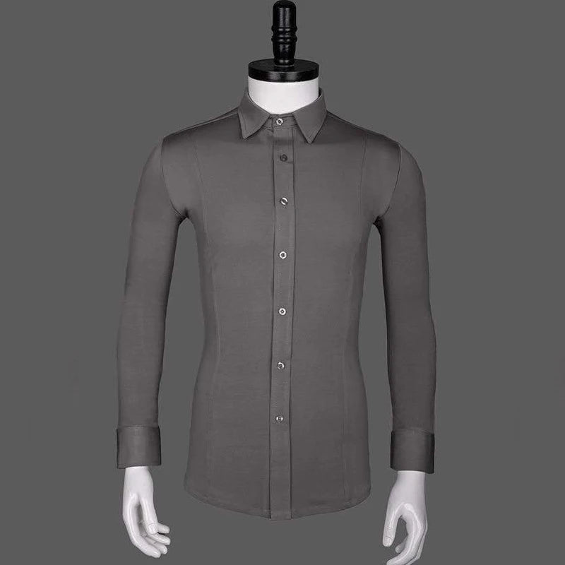 Men’s Latin Dance Top | High Neck