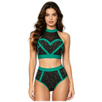 Pole Dance Set | Rhinestone Color Block