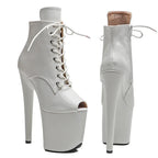 8-Inch Matte Platform Ankle Boots