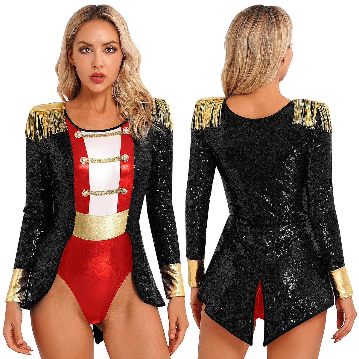 Ringmaster Bodysuit | Tailcoat & Gold Trim