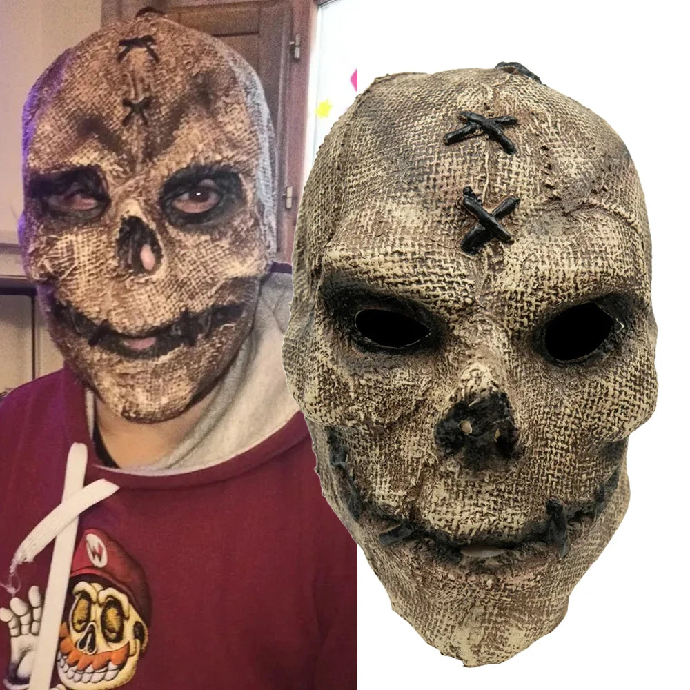 Stitched Skull Mask | Horror Detail