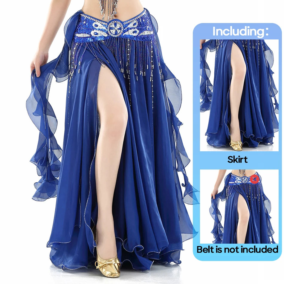 Belly Dance Skirt | Chiffon Double Slit
