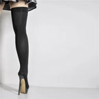 OTK Stiletto Sock Boot | Pointed Toe | Platform