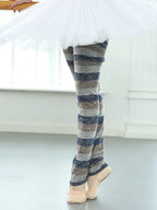 Leg Warmers | Striped Knit | Ballet