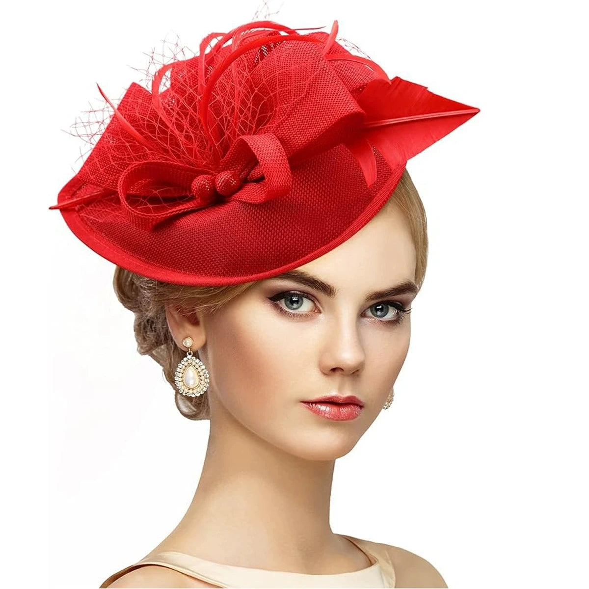 Floral Sinamay Fascinator Hat | Bridal & Race Day | 14 Colors