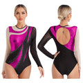 Rhinestone Dance Leotard | Long Sleeve | Mock Neck