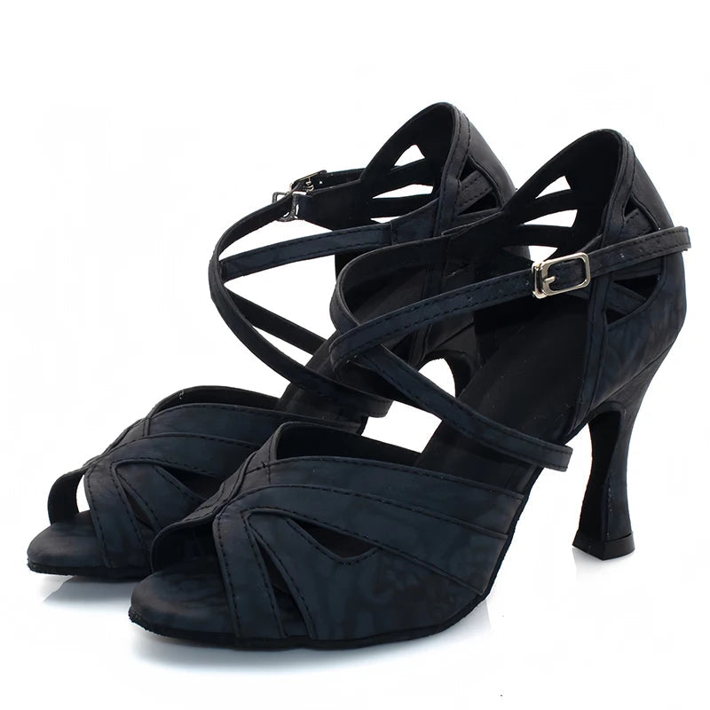 Latin Ballroom Dance Heels | Cuban Heel | Multi-Color