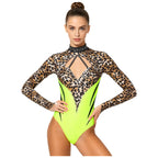 Prism Rhinestone Long-Sleeve Performance Leotard