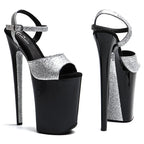 23cm Glitter Platform Sandals - Trendy Fashion Party Dance Heels