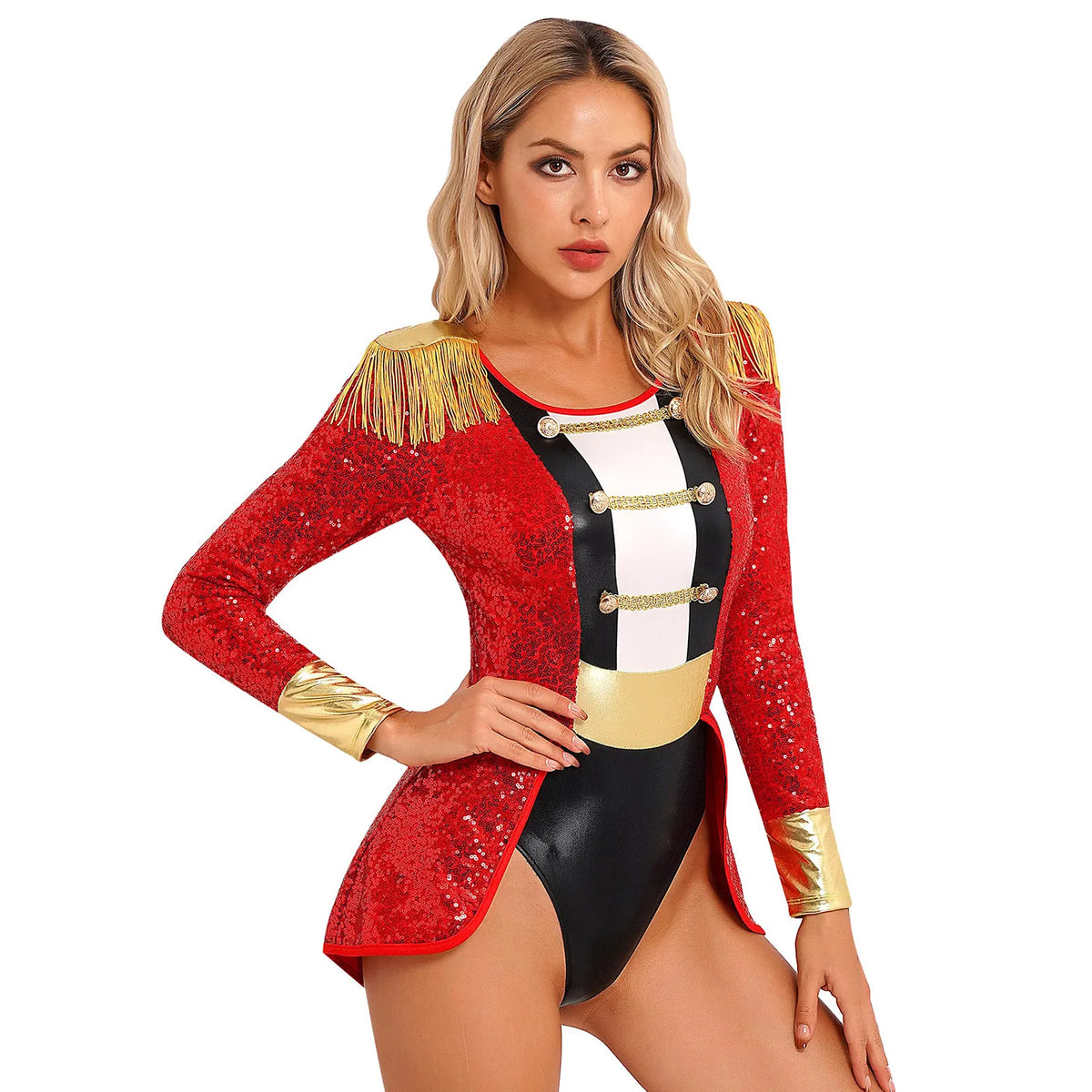 Ringmaster Bodysuit | Tailcoat & Gold Trim