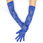 Lace Floral Opera Gloves — One Size | 7 Colors