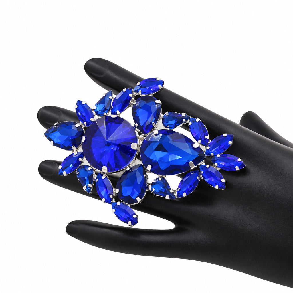 Statement Rhinestone Ring | Oversized Sparkle