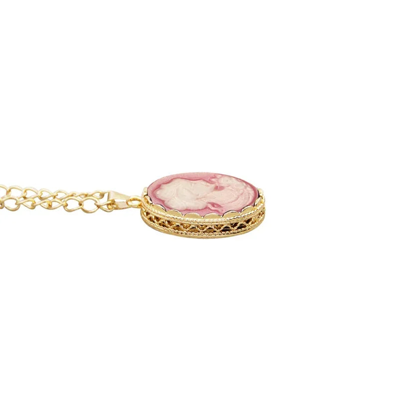 Cameo Jewelry Set | Necklace & Earrings | 6 Colors