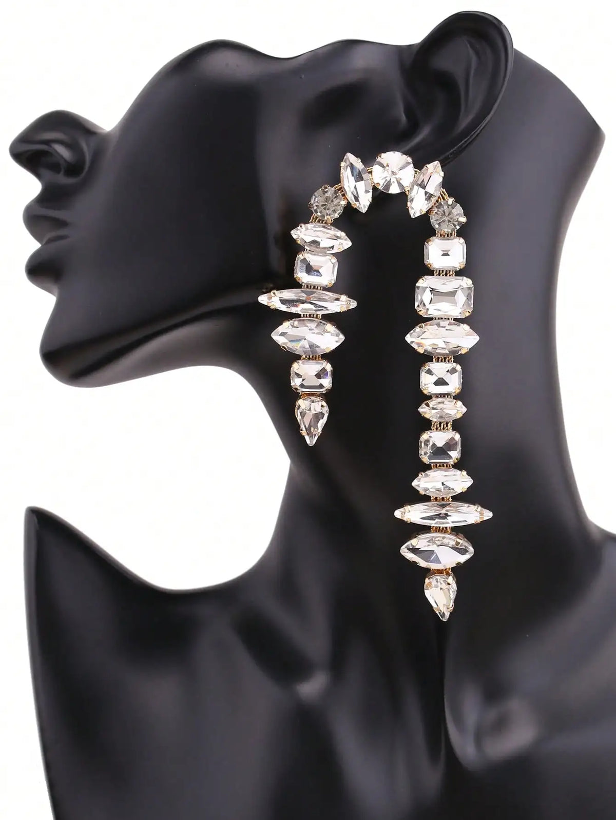 Rhinestone Drop Earrings | Tassel Sparkle