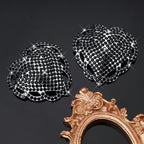 Rhinestone Heart Nipple Pasties | Reusable | 6 Colors