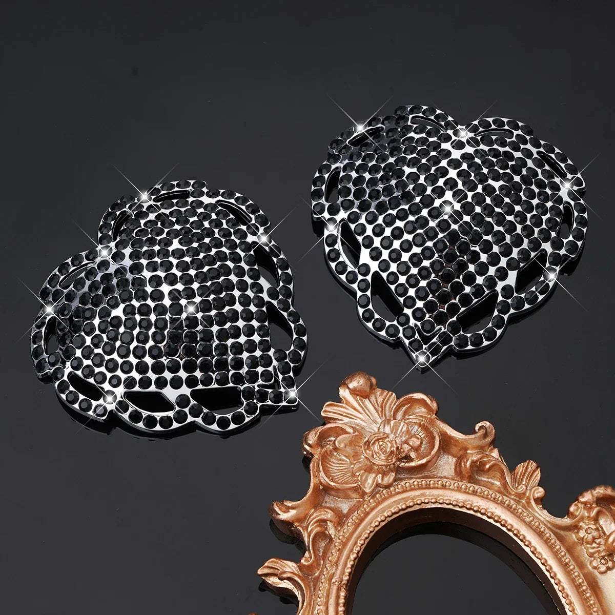 Rhinestone Heart Nipple Pasties | Reusable | 6 Colors