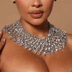 7-Layer Crystal Cascade Necklace - Statement Performance Jewelry