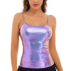 Metallic Cami Vest Top | Rave Festival Tank