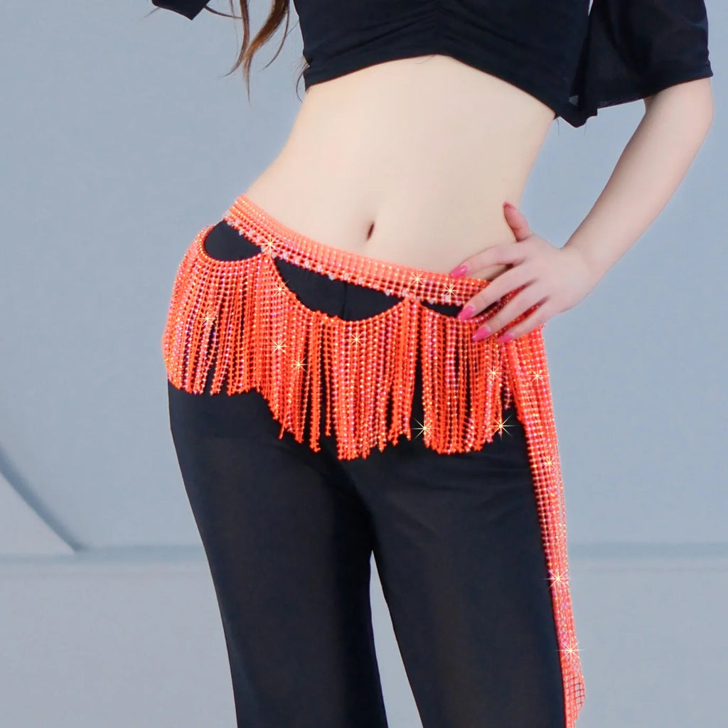 Beaded Fringe Hip Scarf | Belly Dance Belt