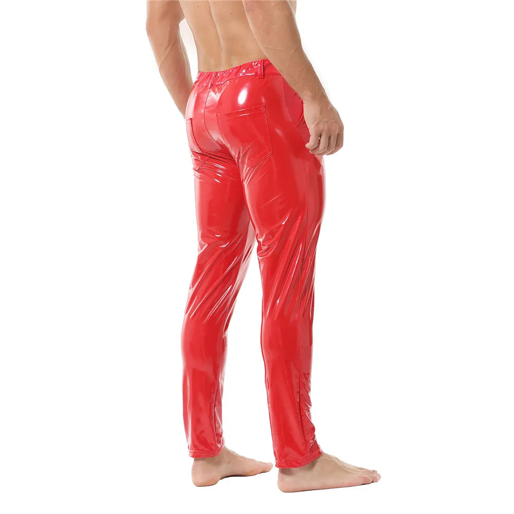 Men’s Faux Leather Pants | Wet Look