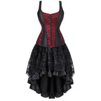 Burlesque Corset Dress | Lace Skirt | Overbust & Straps