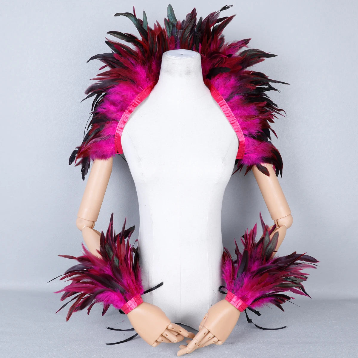 Feather Shoulder Wrap & Epaulettes | Showgirl, Drag & Festival | 28 Colours