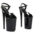 9-Inch Patent Open-Toe Platform Sandals