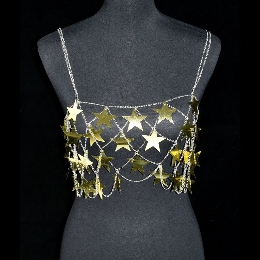 Starlight Star Sequin Waist Chain Skirt