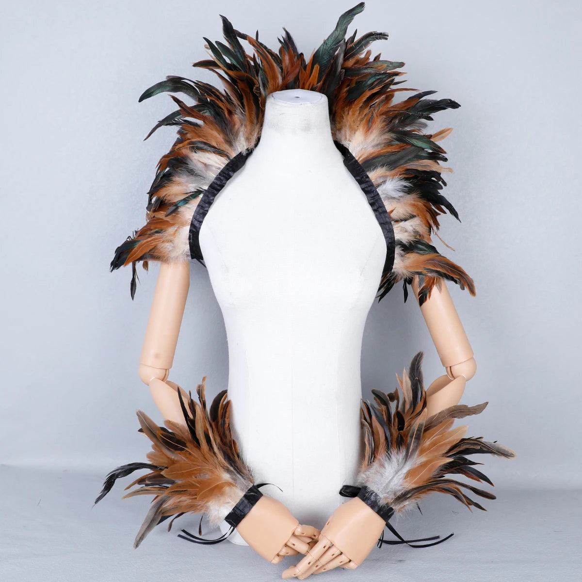 Feather Shoulder Wrap & Epaulettes | Showgirl, Drag & Festival | 28 Colours