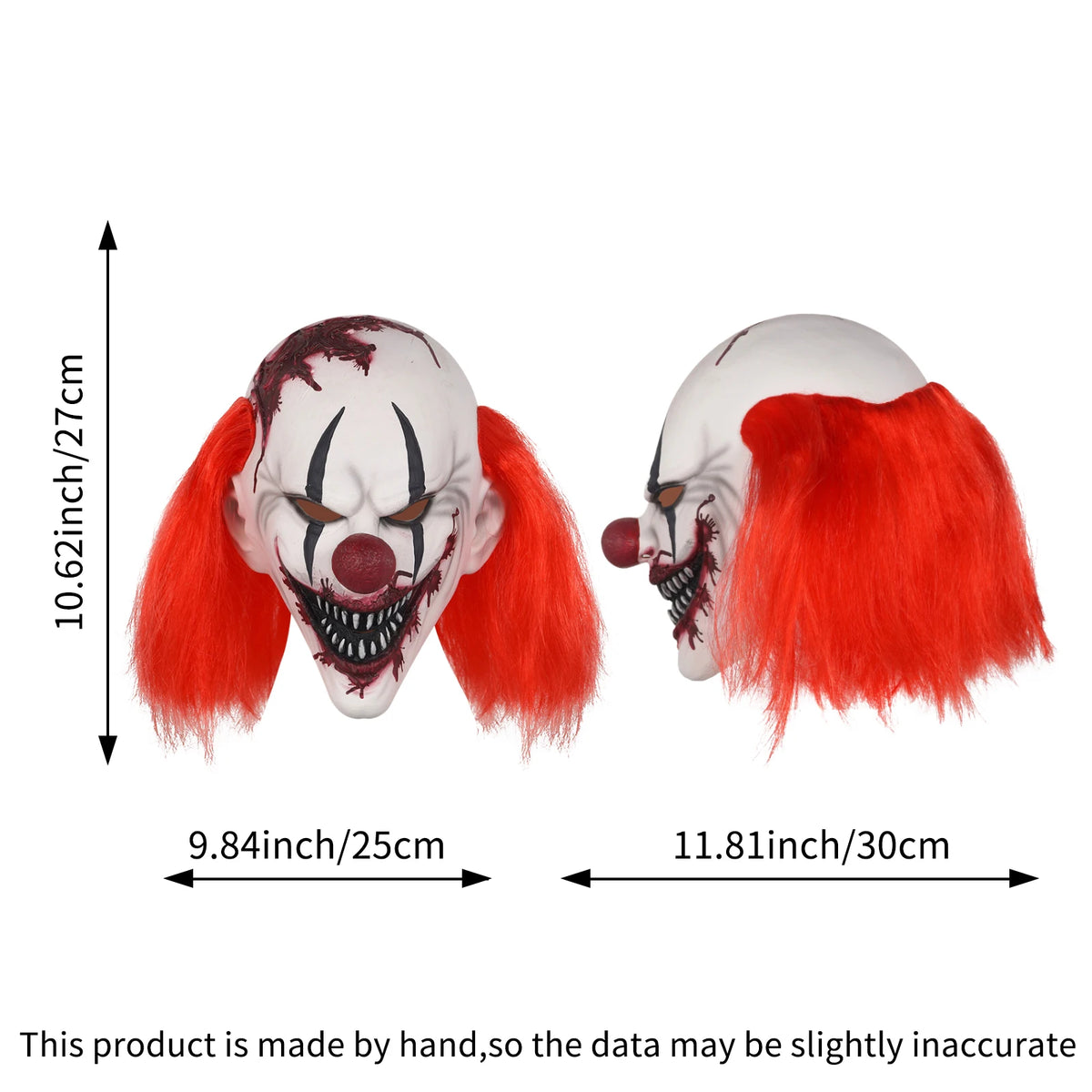 Clown Mask | Red Hair & Grin
