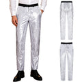 Men's Sequin Disco Pants | Slim Fit | Elastic Waist