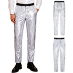 Men's Sequin Disco Pants | Slim Fit | Elastic Waist