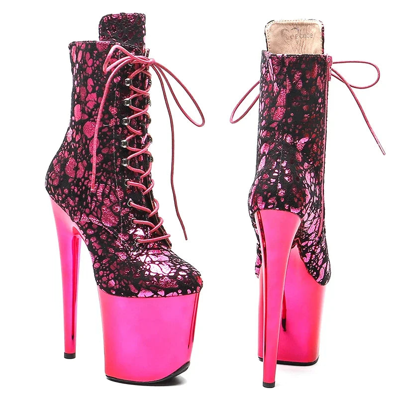 8-Inch Suede Platform Ankle Boots