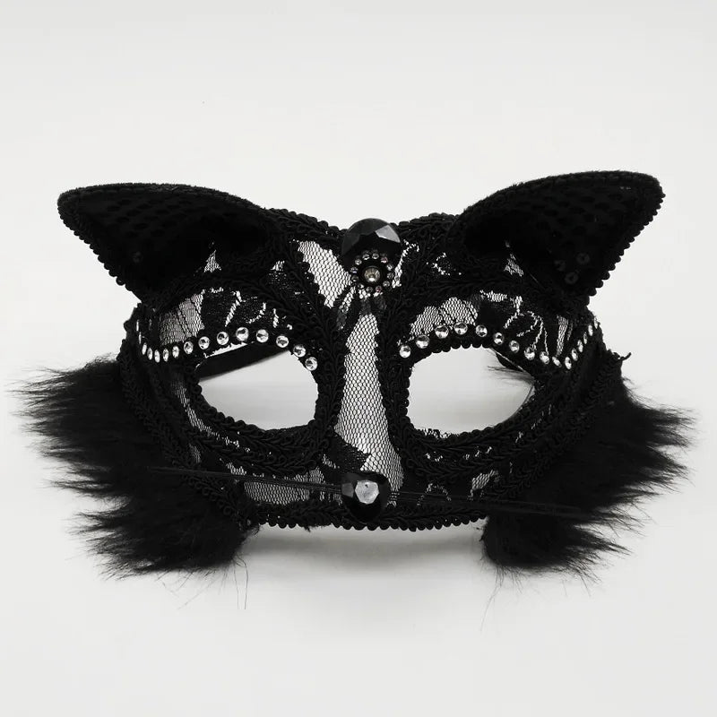 Cat Ear Lace Mask | Half-Face | 12 Styles