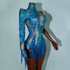 Luxe Rhythm Fringe & Rhinestone Performance Set — Multi‑Color Variants (One Size Fits S–XL)