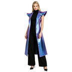Metallic Longline Vest | Sculpted Shoulders